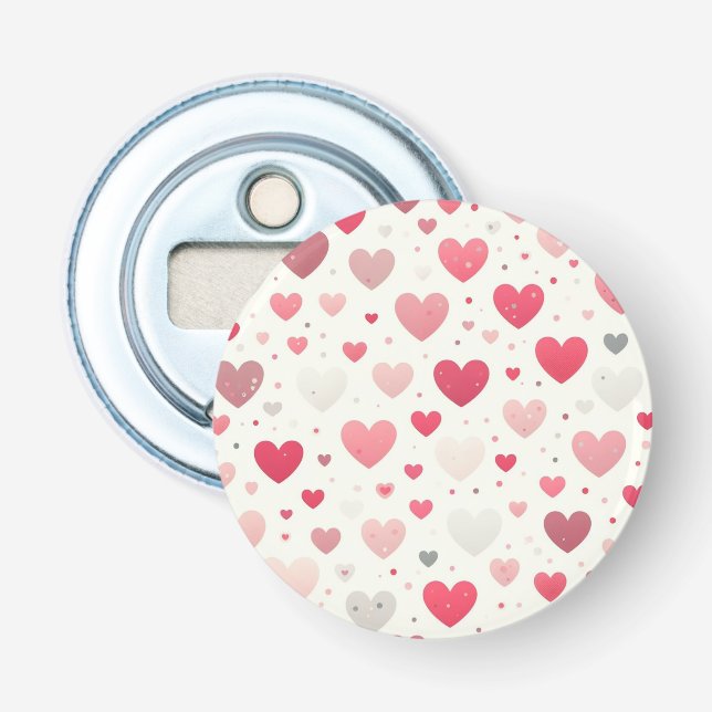 Das farbenfrohe Valentinstag Flaschenöffner (Vorderseite)