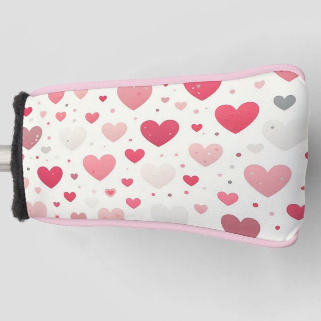Das farbenfrohe Valentinstag Golf Headcover (Vorderseite)