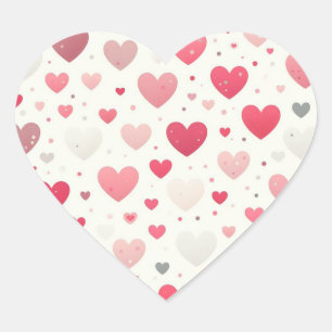 Das farbenfrohe Valentinstag Herz-Aufkleber