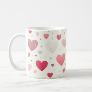 Das farbenfrohe Valentinstag Kaffeetasse