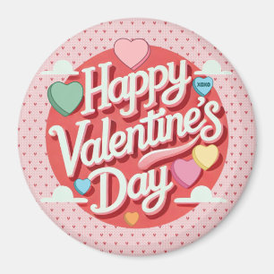 Das farbenfrohe Valentinstag Magnet