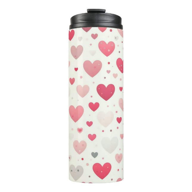 Das farbenfrohe Valentinstag Thermosbecher (Vorderseite)