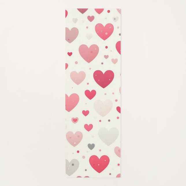 Das farbenfrohe Valentinstag Yogamatte (Vorderseite)