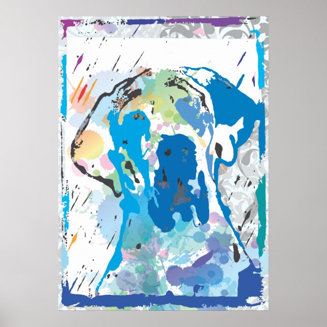 Das farbige Poster "Great Dane" (Vorne)