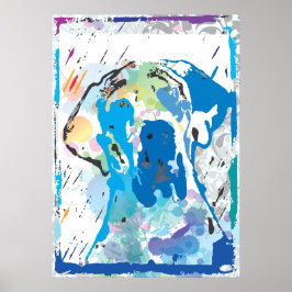 Das farbige Poster "Great Dane"