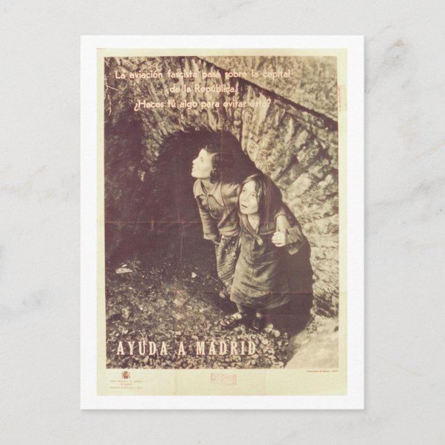 Das faschistische Aviation_Propaganda-Poster Postkarte (Vorderseite)