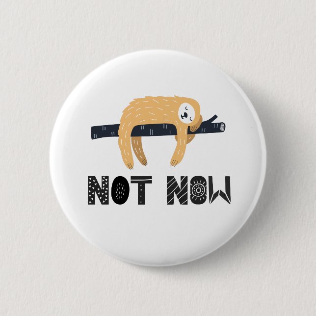 Das Faultier nicht belästigen Button (Vorderseite)