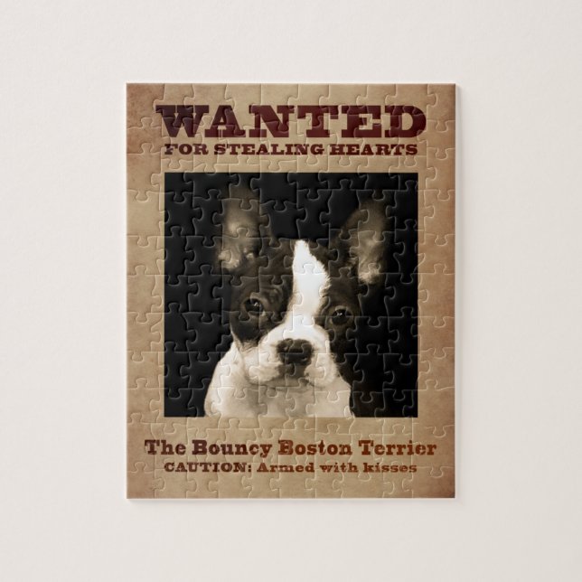 Das federnd Boston Terrier Puzzle (Vertikal)