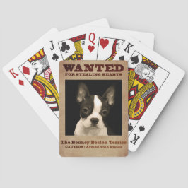Das federnd Boston Terrier Spielkarten