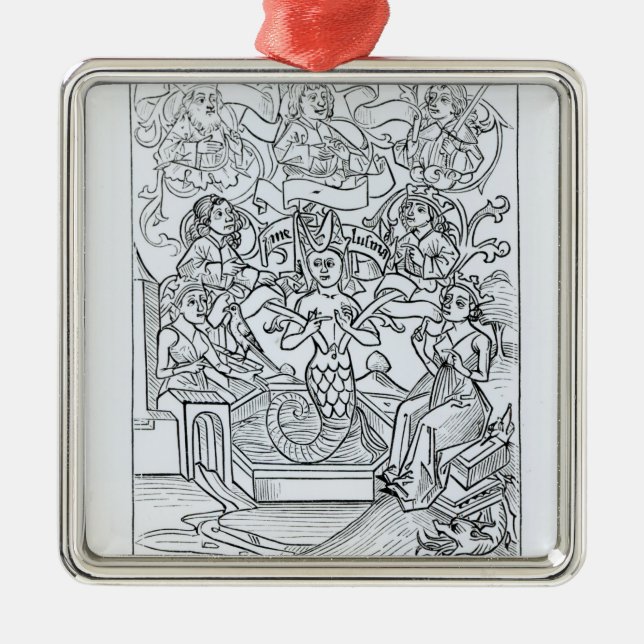 Das feenhafte Melusine Silbernes Ornament (Vorne)