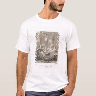 Das feine Abendessen, 1781, graviert von I.S. T-Shirt
