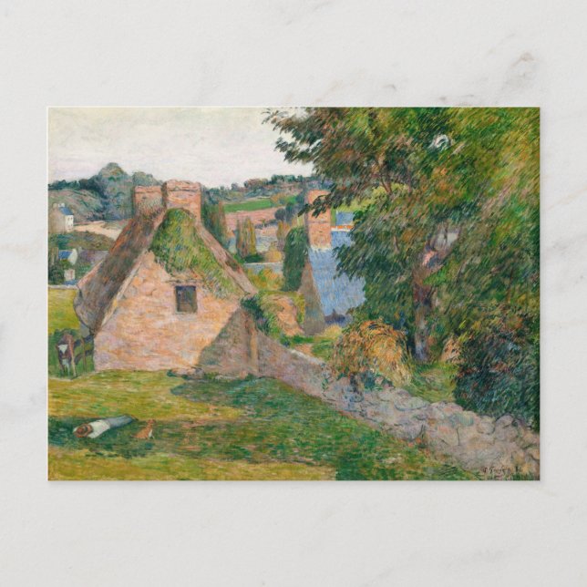 Das Feld von Derout-Lollichon von Paul Gauguin Postkarte (Vorderseite)