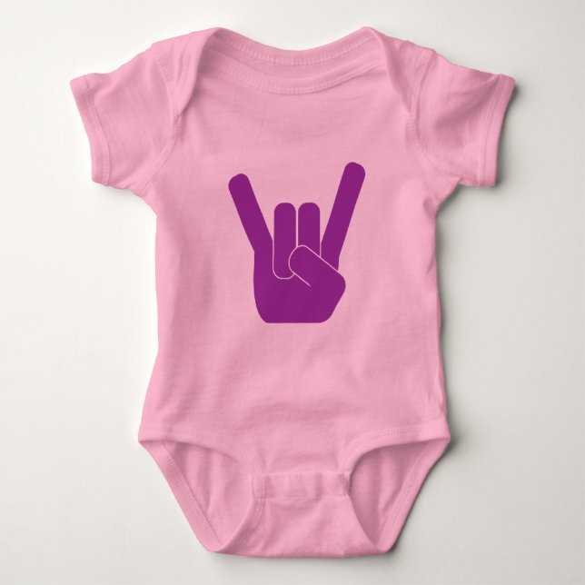 Das Felsen-Zeichen Baby Strampler (Vorderseite)