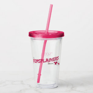 Das Femsplainers "nicht ein Cocktail-" tragbare Acryltrinkbecher