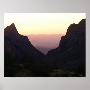 Das Fenster bei Sonnenuntergang, der Big Bend Nati Poster