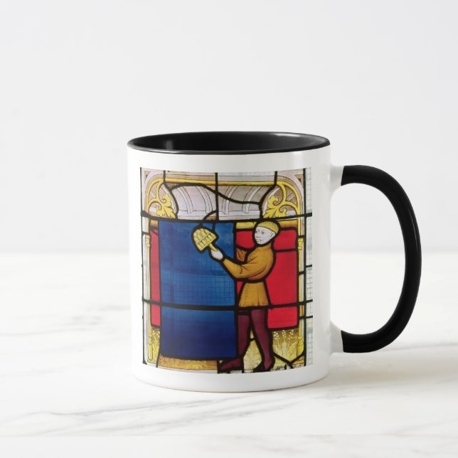 Das Fenster des Stoff-Kaufmannes Tasse (Rechts)