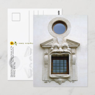 Das Fenster von Bibliotheca Hertziana. Rom, IT Pos Postkarte