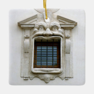 Das Fenster von Bibliotheca Hertziana. Rom - Verzi Keramikornament