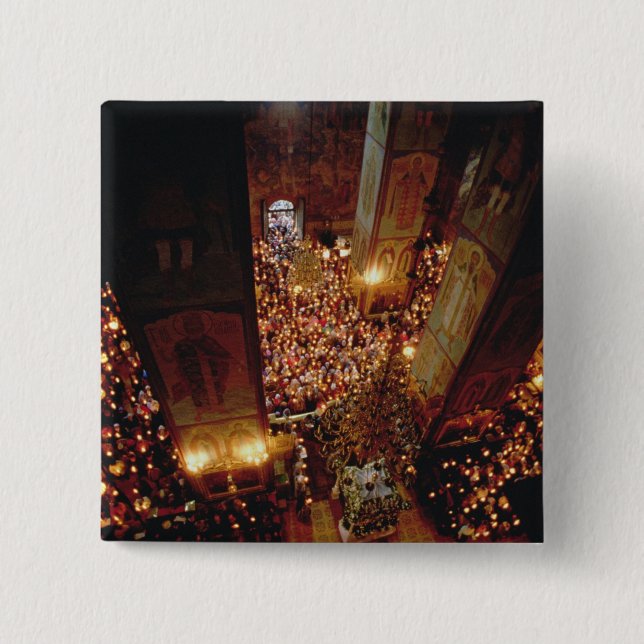 Das Fest der Annahme der Jungfrau Button (Vorderseite)