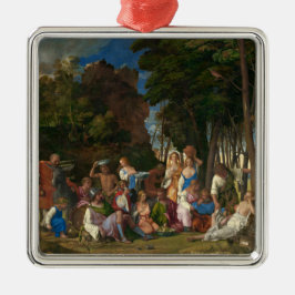 Das Fest der Götter (von Giovanni Bellini) Ornament Aus Metall