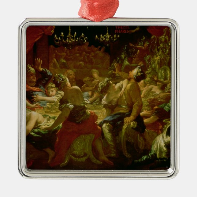 Das Fest des Belshazzars Ornament Aus Metall (Vorne)