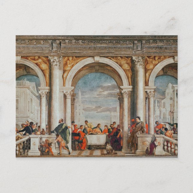 Das Fest im Haus von Levi Postkarte (Vorderseite)