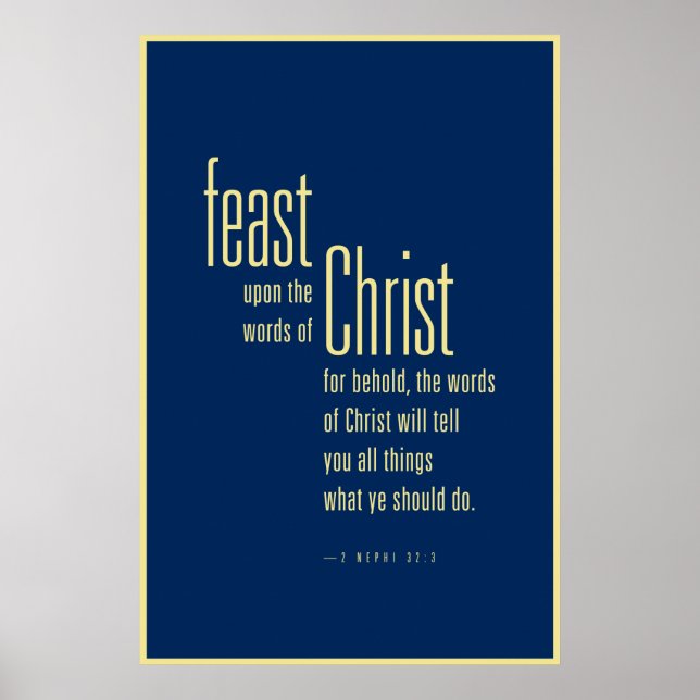 Das Fest nach den Worten Christi (LDS) Poster (Vorne)