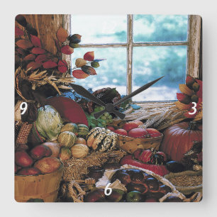 Das Fest - Quadratische Wanduhr