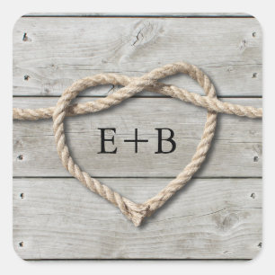 Das Festhalten am Knoten Quadratischer Aufkleber