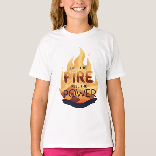 Das Feuer anheizen, das Motivierend T-Shirt des Po (Vorderseite)
