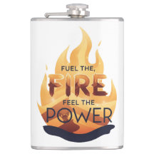 Das Feuer anheizen, das Motivierend T-Shirt des Po