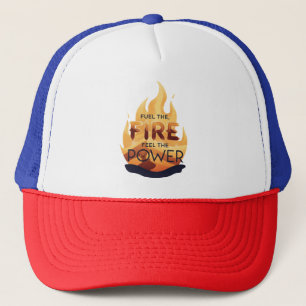 Das Feuer anheizen, das Motivierend T-Shirt des Po Truckerkappe