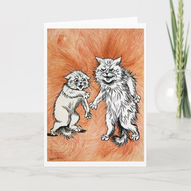 Das Feuer des Geistes, Louis Wain Karte (Vorderseite)