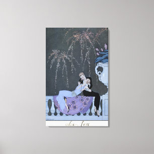 Das Feuer, Illustration für "Fetes Galantes" von P Leinwanddruck