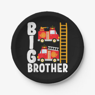 Das Feuerwehrschiff von Boy's Fire Truck Theme Big Pappteller