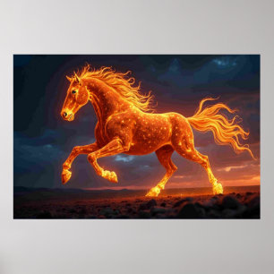 Das Feurige Pferd Poster