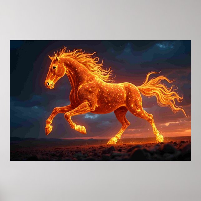 Das Feurige Pferd Poster (Vorne)