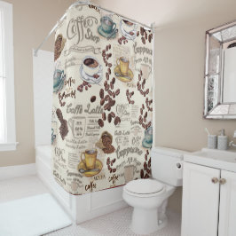 Das Fika Swedish Coffee Shop Duschvorhang