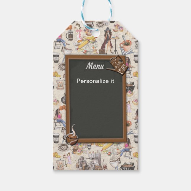 Das Fika Swedish Coffee Shop Geschenkanhänger (Vorderseite)