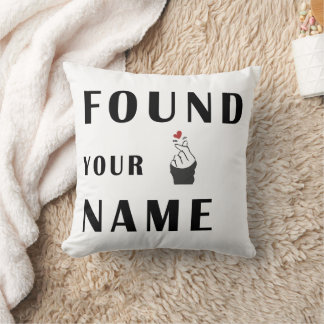 Das Finger Herz Kissen