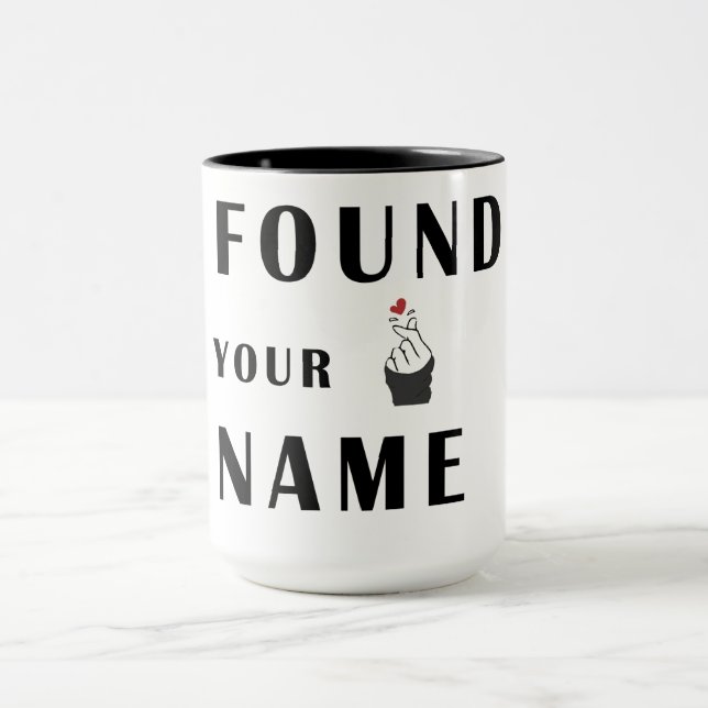 Das Finger Herz Tasse (Zentrum)