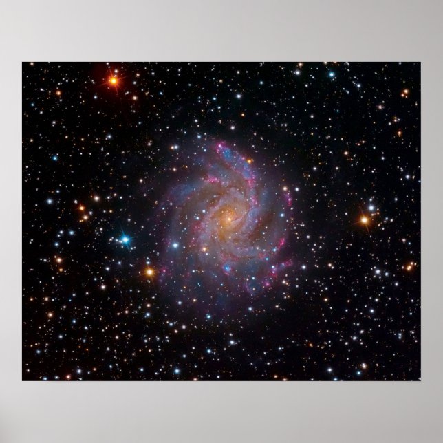 Das Fireworks Galaxy Outer Space Foto Poster (Vorne)