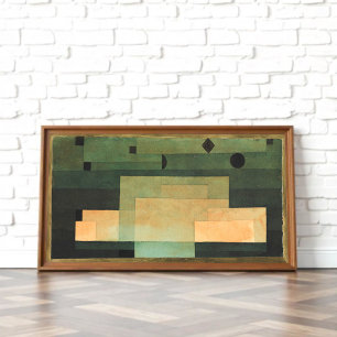 Das Firmament über dem Tempel, Paul Klee Art Poster