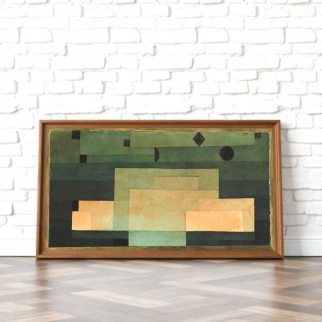 Das Firmament über dem Tempel, Paul Klee Art Poster (Von Creator hochgeladen)