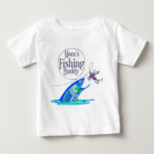 Das Fischen-Freund der Mama Baby T-shirt