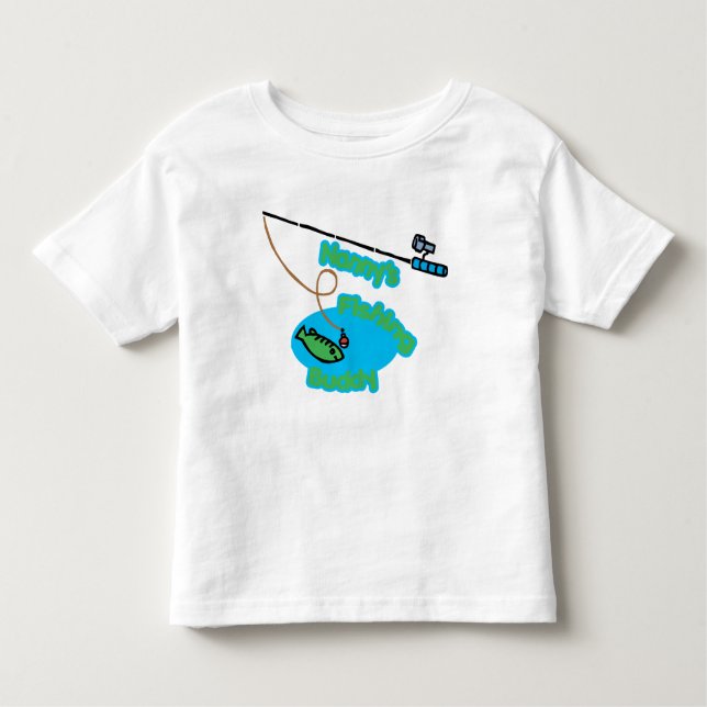 Das Fischen-Freund des Kindermädchens Kleinkind T-shirt (Vorderseite)