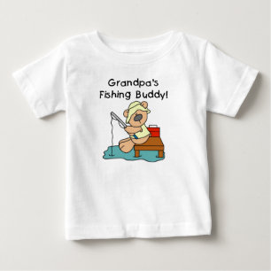 Das Fischen-Freund-T-Shirts Fischen-Bär Großvate Baby T-shirt