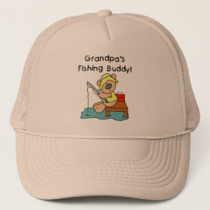 Das Fischen-Freund-T-Shirts Fischen-Bär Großvate Truckerkappe