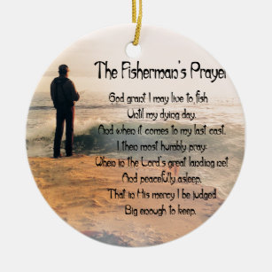 Das Fishermans Gebet Keramikornament