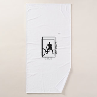 Das Fitnessstudio ist nicht zum Schwitzen geeignet Badehandtuch